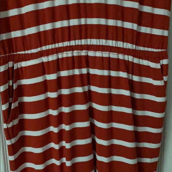 Burnt orange and white strip dress - Picture 3 of 3